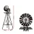 Gardeon 120cm Garden Windmill - Bronze Metal Outdoor Decor with Weathervane, Rust-Proof, Weather-Resistant Design