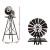 Gardeon 160cm Metal Garden Windmill with Weathervane - Rust-Proof Bronze Outdoor Decor, Sturdy & Weather-Resistant