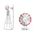 Gardeon 6FT Metal Garden Windmill Ornament 186cm Outdoor Decor with Weathervane, 12 Blades, Rust-Proof, Grey/Red Gardeon 6FT Metal Garden Windmill Ornament 186cm Outdoor Decor with Weathervane, 12 Blades, Rust-Proof, Grey/Red