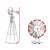Gardeon 8FT 245cm Metal Garden Windmill Ornament, Weather Station, Rust-Proof Outdoor Decor with 12 Blades