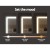 Embellir Makeup Mirror, Aluminum Frame, 60x50cm, White, LED Hollywood Vanity with Touch Controls & 3 Color Temperatures