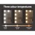 Embellir Bluetooth Makeup Mirror, Aluminum Frame, 58x46cm, Hollywood Vanity with LED Lights & Speaker, Touch Controls