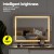 Embellir Bluetooth Makeup Mirror, Metal & MDF, 58x46cm, LED Crystal Lights, Touch Controls, Speaker & USB Charger
