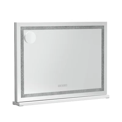 Embellir Bluetooth Makeup Mirror, Metal & MDF, 80x58cm, Hollywood Vanity, LED Lights, Touch Controls, USB & Speaker