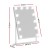 Embellir Bluetooth Makeup Mirror, Metal, 30x40cm, White, Hollywood Vanity with LED Light & Speaker, 360° Swivel