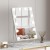 Embellir Bluetooth Makeup Mirror, Metal, 30x40cm, White, Hollywood Vanity with LED Light & Speaker, 360° Swivel