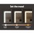 Embellir Makeup Mirror, Aluminum Frame, 40x50cm, LED Strip, Touch Controls, Rotatable Vanity, Hollywood Glamour