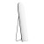 Embellir Full-Length Floor Wall Mirror, Aluminium Alloy Frame, 160x50cm, Black, Elegant Décor, Easy Install