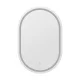 Embellir LED Wall Mirror, MDF & Glass, 50x75cm, Oval, Anti-Fog, Adjustable Light, Bathroom Vanity Decor