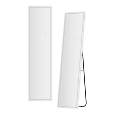 Embellir Full-Length LED Floor Wall Mirror, Aluminium Alloy, 160x40cm, Adjustable Brightness, Elegant Home Décor