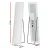 Embellir Full-Length LED Floor Wall Mirror, Aluminium Alloy, 160x40cm, Adjustable Brightness, Elegant Home Décor