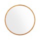 Embellir Round Wall Mirror, Solid Wood Frame, 80cm Diameter, Premium Clarity, Elegant Home Decor, Easy Installation