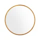 Embellir Round Wall Mirror, Solid Wood Frame, 80cm Diameter, Premium Clarity, Elegant Home Decor, Easy Installation