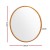 Embellir Round Wall Mirror, Solid Wood Frame, 80cm Diameter, Premium Clarity, Elegant Home Decor, Easy Installation