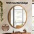 Embellir Round Wall Mirror, Solid Wood Frame, 80cm Diameter, Premium Clarity, Elegant Home Decor, Easy Installation