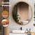 Embellir Round Wall Mirror, Solid Wood Frame, 80cm Diameter, Premium Clarity, Elegant Home Decor, Easy Installation