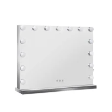 Embellir Makeup Mirror, Aluminium Frame, 58x46cm, LED Light, Touch Controls, Hollywood Vanity, Tabletop or Wall Mount