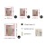 Artiss 30 Piece White Photo Frame Set, Polymer, Polystyrene Glass, Fits 8x10", 5x7", 4x6", 3.5