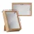 Artiss Photo Frame Set, MDF, 10.5x15.5cm, Oak, 3-Piece, 3D Display, Desk/Wall Hanging, Portrait/L
