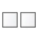 Artiss Photo Frame Set, MDF & Polystyrene Glass, 16"x16", Black, 2-Piece, Elegant Wall Display, Portrait & Landscape