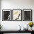 Artiss 3PC Photo Frame Set, MDF, 10"x14" Prints, Black, 38.7x30.7cm, Polystyrene Glass, Wall Hanging.