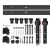 Cefito 2m Sliding Barn Door Hardware Set, Matte Black Steel, Easy Install, Supports 120kg, Suits Timber Doors