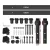 Cefito Sliding Barn Door Hardware Set, 1.83m, Powder-Coated Steel, Black, 120kg Capacity, Smooth Roller, Easy Install