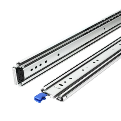 Giantz Heavy Duty Drawer Slides, 227kg Load, 1524-3048mm Extension, Locking, Cold Rolled Steel, Zinc Finish, Pair