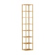 Artiss Shoe Rack, Bamboo MDF 8-Tier, Pine, 25x23x134cm, Stackable Storage for 8 Pairs, Durable & Easy Assembly