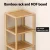 Artiss Shoe Rack, Bamboo MDF 8-Tier, Pine, 25x23x134cm, Stackable Storage for 8 Pairs, Durable & Easy Assembly