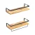 Artiss Melis Floating Wall Shelf Set of 2, Pine Wood & Black, 40cm, Stylish DIY Storage with 15kg Capacity