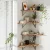 Artiss Set of 4 Floating Wall Shelves, Paulownia Wood, Corner Design, 40x29x13cm, Space-Saving with Sturdy Brackets