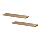 Artiss 2pc 90CM Floating Wall Shelf Set - Paulownia Wood, Space-Saving Design, Easy Assembly, 10KG Capacity Each