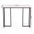 Artiss Console Table, Marble Effect, 100cm x 30cm x 78cm, White, Industrial Style, Durable & Space-Saving Design