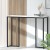 Artiss Console Table, Marble Effect, 100cm x 30cm x 78cm, White, Industrial Style, Durable & Space-Saving Design
