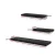 Artiss Floating Wall Shelf Set of 3 Black – Solid Wood, 3.2cm Thick, Supports 10kg, 40/60/80cm Lengths, Easy