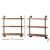 Artiss 3-Tier Rustic Industrial Pipe Shelf, Pine Wood & Metal, 61x25x98.5cm - DIY Display for Home, Office & Cafe Decor