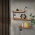 Artiss Floating DIY Pipe Shelf 3 Tiers IONA – Industrial Rustic Timber and Metal, 85.5x25x111cm, Wall Mounted Shelving Artiss Floating DIY Pipe Shelf 3 Tiers IONA – Industrial Rustic Timber and Metal, 85.5x25x111cm, Wall Mounted Shelving
