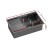 Cefito 70x45CM Black Stainless Steel Kitchen Sink | Single Bowl, Food Grade 304, Noise Reduction, X-Flume Design