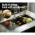Cefito 81x45CM Stainless Steel Kitchen Sink, Single Bowl, with Drain Rack & Basket, Scratch-Resistant, R10 Corners