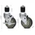 Cefito 4" Stainless Steel Swivel Castor Wheels Set of 4 - 200kg Capacity, Rubber, Side Lock Brake, Easy Install
