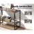 Artiss Cora 2-Tier Console Table - 106CM Walnut & Black, Sturdy Particle Board, Anti-Rust Steel, 30KG Capacity