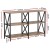 Artiss Xiah 120CM Walnut Console Table - 3-Tier Storage, Industrial Design, Particle Board & Steel, Easy Assembly