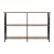 Artiss Xiah 120CM Walnut Console Table - 3-Tier Storage, Industrial Design, Particle Board & Steel, Easy Assembly