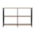 Artiss Xiah 120CM Walnut Console Table - 3-Tier Storage, Industrial Design, Particle Board & Steel, Easy Assembly