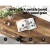 Artiss Xiah 120CM Walnut Console Table - 3-Tier Storage, Industrial Design, Particle Board & Steel, Easy Assembly