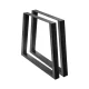Artiss Industrial Metal Table Legs - Trapezoid 65x90cm, Set of 2, Black, Rust-Resistant for DIY Furniture Projects