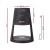 Grillz Fire Pit Deep Bowl Iron Outdoor Fireplace, 51.5x51.5x73cm, Mesh Screen, Built-in Log Storage, Black