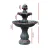 Gardeon 93CM Black Solar Water Feature Fountain - 3-Tier Bird Bath with Polyresin, Solar Panel, and Pump Kit