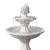 Gardeon Solar Water Feature 3-Tier Fountain, Polyresin Ivory, 93CM, with Pump Kit, Indoor/Outdoor Bird Bath Decor